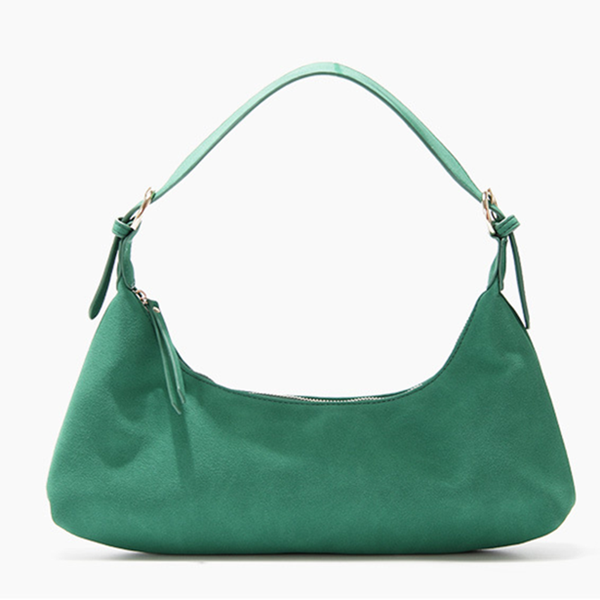

vintage suede green underarm bag single shoulder bag