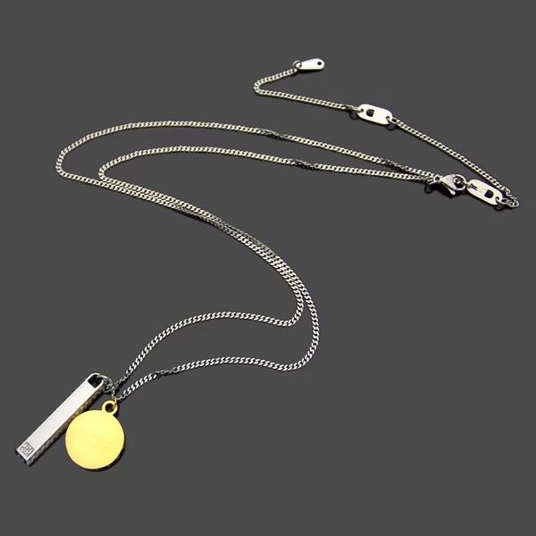

stainless steel jewelry designer necklace double pendant necklace fashion necklaces custom name necklace designer jewelry