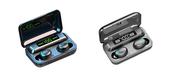 

bluetooth 5.0 earphones f9-5 tws wireless earphone 8d bass stereo in-ear earbuds handsheadset with microphone charging case