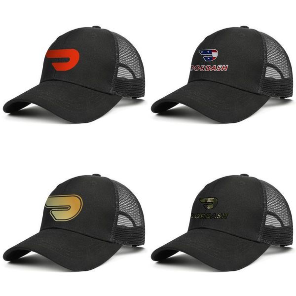 

red doordash logo adjustable trucker cap ball custom unique vintage baseball hat doordash 3d effect american flag logo flash gold, Blue;gray