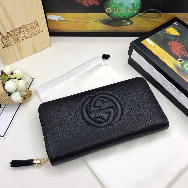 

Long zipper wallet with box women brand genuine leather quare wallet leather pur e women wallet 19 11 4 5 308004, Red;black