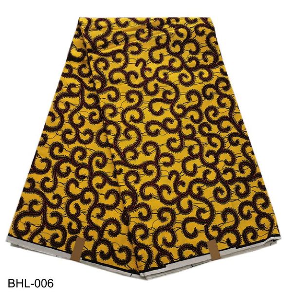 

удивительный африканский печать воска ткань анкара воск ткань 100% хлопок удобный и хорошее качество для одежды материал bhl-006, Black;white