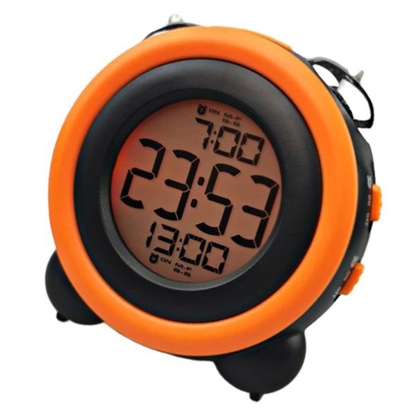 

round colorful screen mute bedside clock digital electronic clock