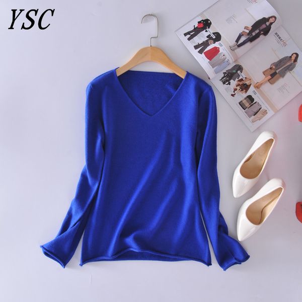 

yunshucloset 2017 cashmere sweater fashion female v stripe sweater short section bottom knitting higt quality ing, White;black