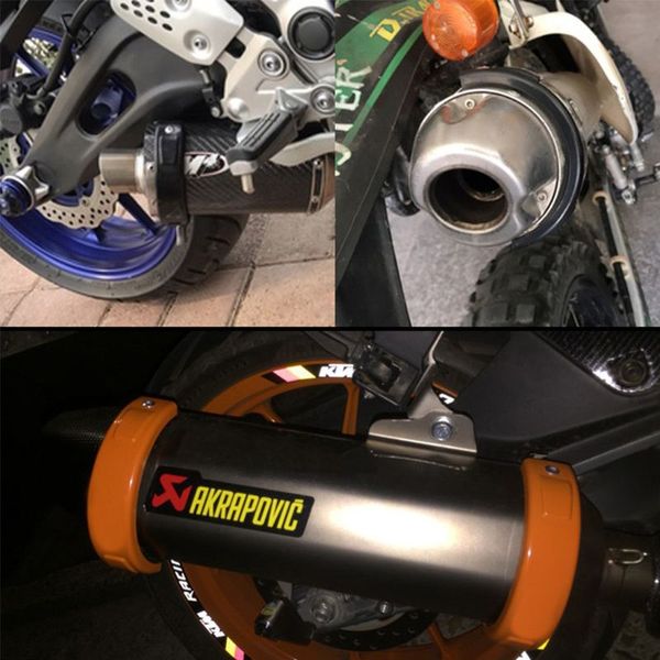 

motorcycle accessories universal fit 100mm-140mm oval exhaust protector cover #306