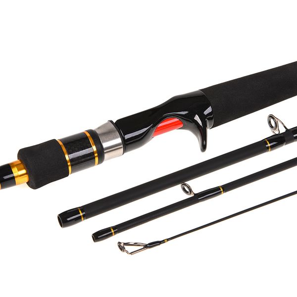 

leo xh power feeder rod 1.8m / 1.98m / 2.1m spinning casting fishing rod 4 sections high carbon rods fishing tackle