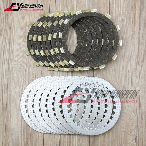 

motorcycle cork friction clutch discs plates steel for yamaha xjr400 2006 xjr400r 00-15 fj600 84-85 fz600 86-88 xj600s 92-03