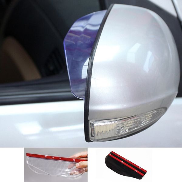 

for fiat 500 panda bravo ottimo car rearview mirror rain blades car back mirror eyebrow rain cover 2pcs styling