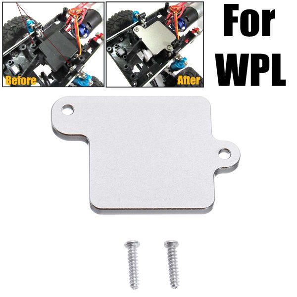 

1pcs metal steering gear fixing sheet replacement diy upgrade screws modified model toy for wpl series accessories car part