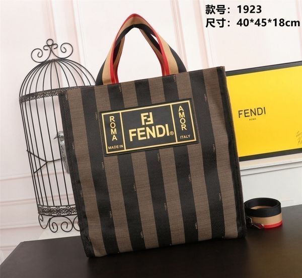 

fen new classic letter ladies canvas shopping bag more convenient, very light weight bag for fashion size: 40*45*18cm, Black