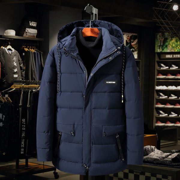 

plus size 4xl 5xl 6xl 7xl 8xl 9xl can 170kg men dress winter parkas 145, Black