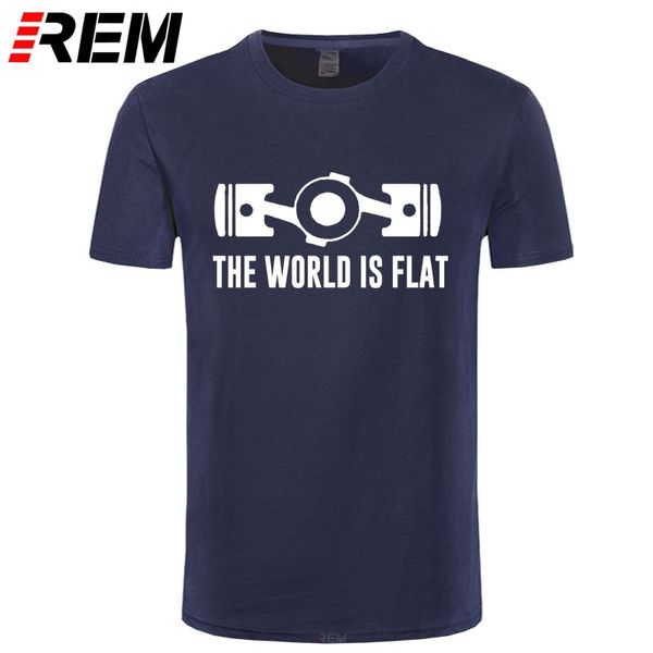 

men's t-shirts the world is flat engine t shirt short sleeve custom style o-neck cotton 3d shirts, White;black