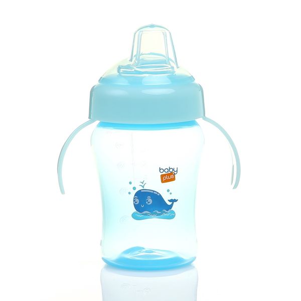 

ebebek baby&plus anticholic pp cup with handle 240 ml blue
