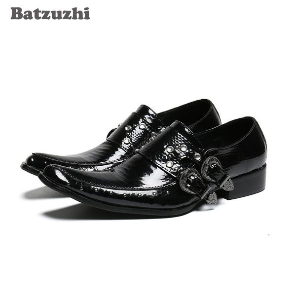 

italian style fashion men dress shoes slip-on black genuine leather shoes men business, party and wedding zapatos homb