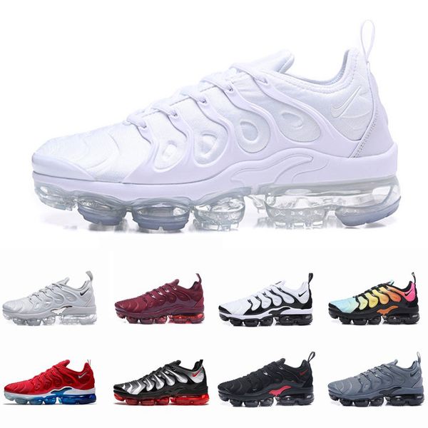 

2020 air max vapormax tn plus men women running shoes triple black white bumblebee game royal trainers air cushion sports sneakers 36-45