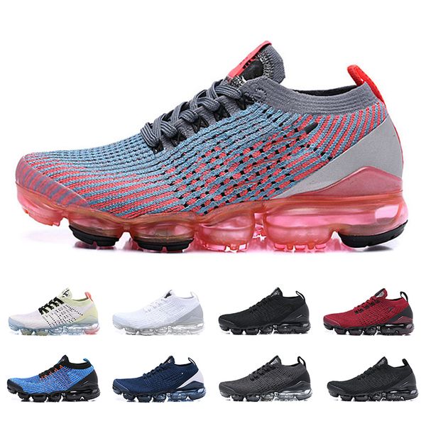 

2019 fashion fly 3.0 shoes running shoes for mens women triple black white blue knit 3s jogging sport designer sneakers size 36-46, White;red