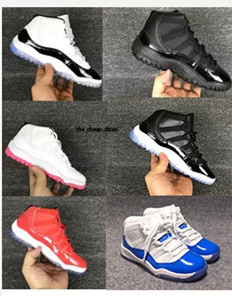 

kids 11s shoes xi space jam basketball shoes retro children boys girls preschool 72-10 concord bred black red white sport trainer sneaker