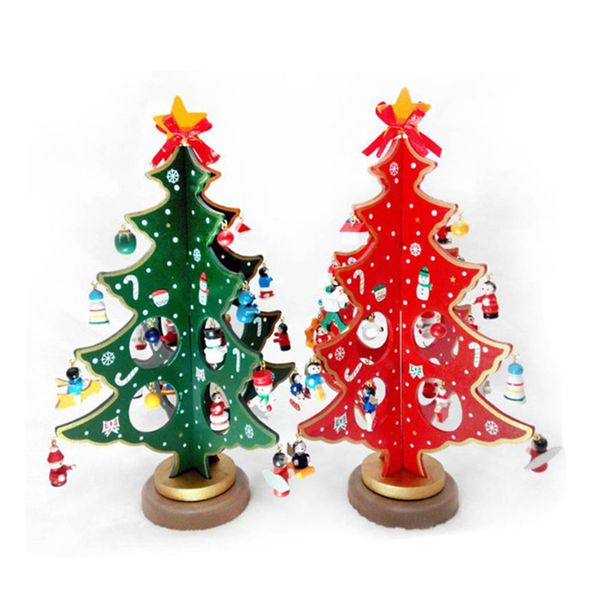 

creative diy wooden christmas tree decoration christmas gift ornament xmas tree table desk decoration