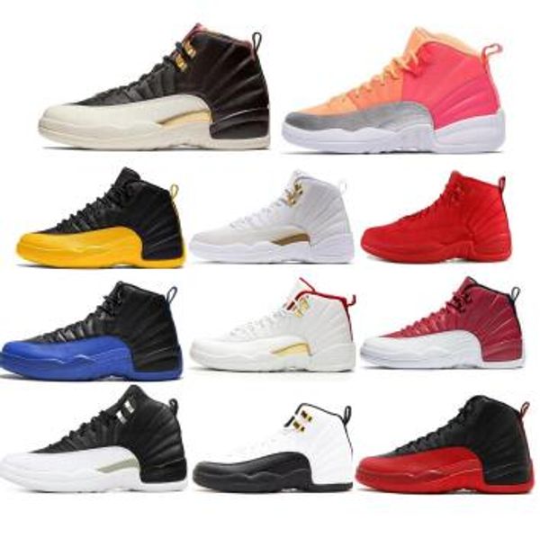 

men 12 12s basketball shoes chinese new year fiba sunrise reverse taxi flu game master hyper jade gamma blue women 2020 designer sneakers