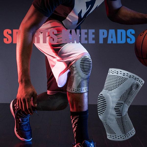

1 pcs sport fitness running knee support protect outdoor fitness knee support protect runnin leg sleeves padded pads, Black;gray