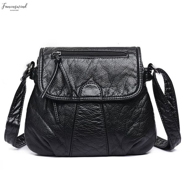 

pu plain fashion womens messenger bag black messenger bag shoulder bag casual wildin buckets for 2020