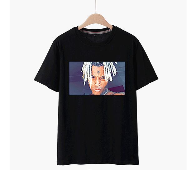 

men s designer t shirts xxxtentacion printed kanye summer o-neck mens tshirts xt cotton short sleeve solid black mens, White;black