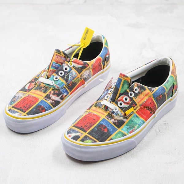 

national geographic era color magazine cover printing joint shoes 2020 men women casual shoes canvas skateboard shoes low cut sport sneakers, Black