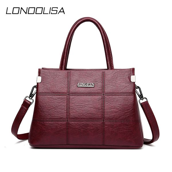 

casual tote pu leather handbags for women 2020 female shoulder crossbody bags luxury designer handbag sac a main