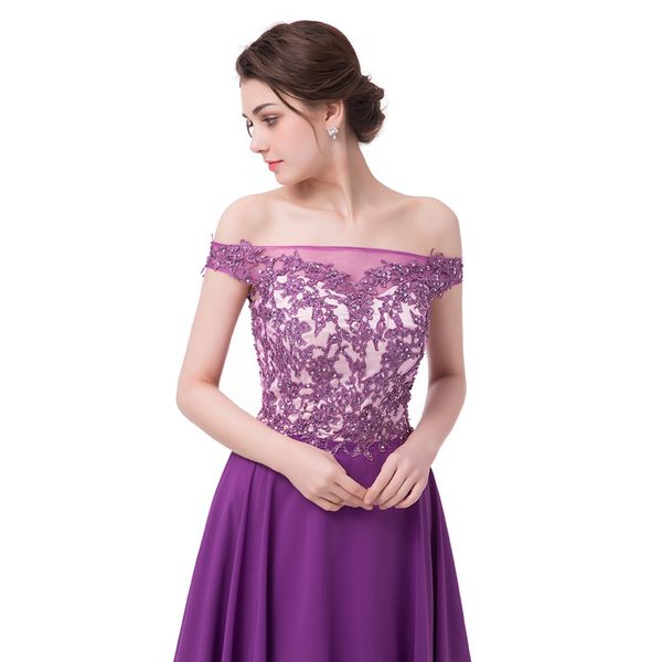 

new arrival prom party dresses style satin dress a-line lace beading elegant purple chiffon ransparentback dress, Black