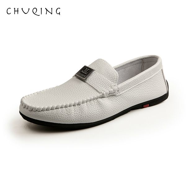 

chuqing 2019 new spring and autumn fashion men's casual shoes driving office wedding shoes, Black
