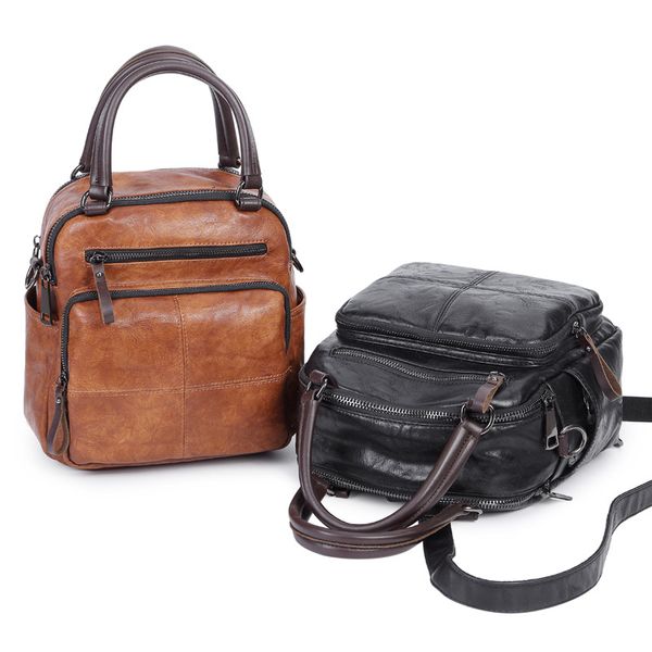 

small bag women's new style leather backpack mini shoulder handbag