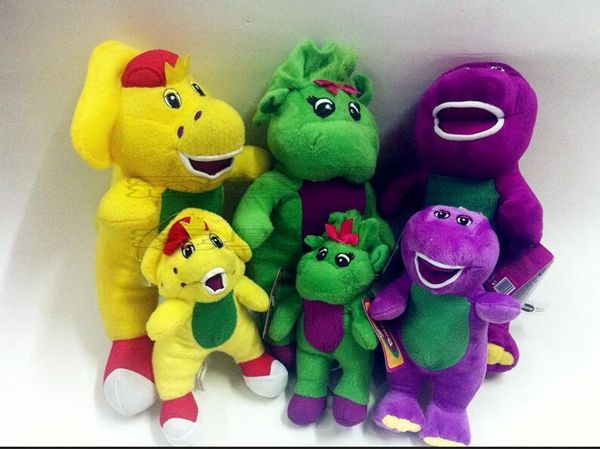2020 30cm Barney Friends Yellow Green Purple Dinosaur