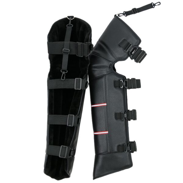 

quality winter warming knee pads motorcycle scooter windproof winter warmer knee leg pad protector, Black;gray