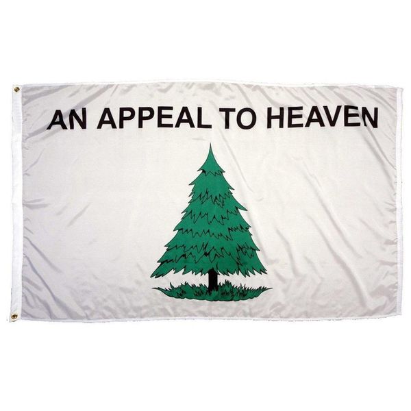 3X5FT Bandiera personalizzata An Appeal To Heaven 150x90cm Usa il tuo design Bandiere e striscioni in tessuto poliestere di alta qualità, drop shipping