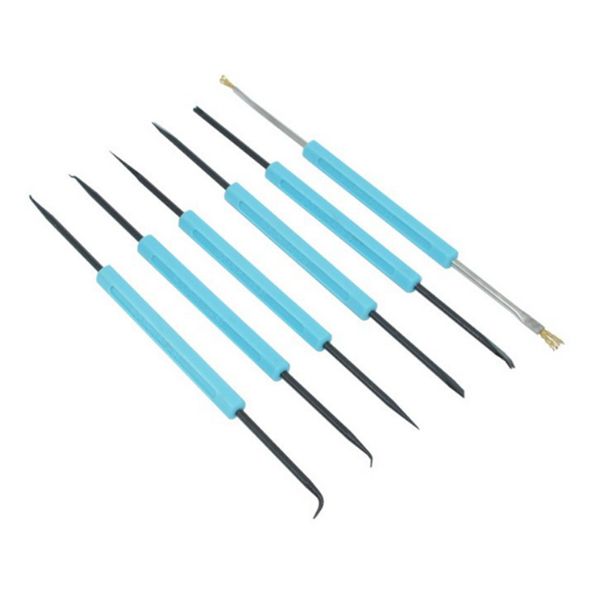 

6pcs / lot professional steel solder assist repair tool set electronic components welding grinding cleaning repair tool
