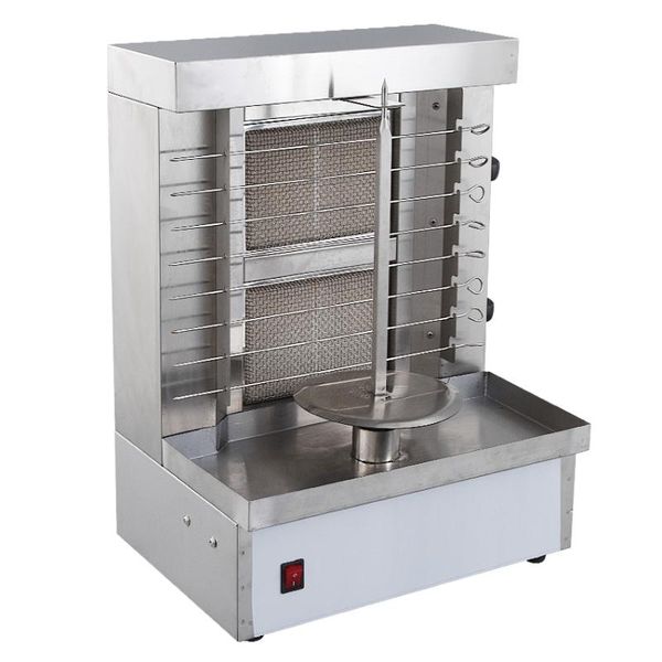

camp kitchen gas grill machine two burners bbq kebab 110-220v small commercial rotary high quality