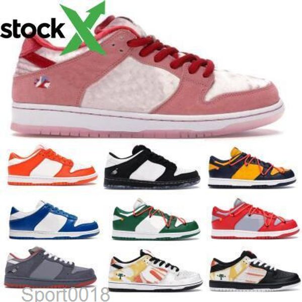 

sp dunk low off strange love syracuse kentuckyes skateboards raygun tie dye grey viotech mens women trainers dunks basketball shoe sneakers, Black