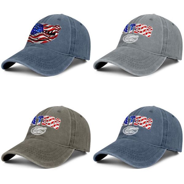 

florida gators football usa flag logo blue for men and women baseball denim cap design designer golf sports fitted team unique classic, Blue;gray