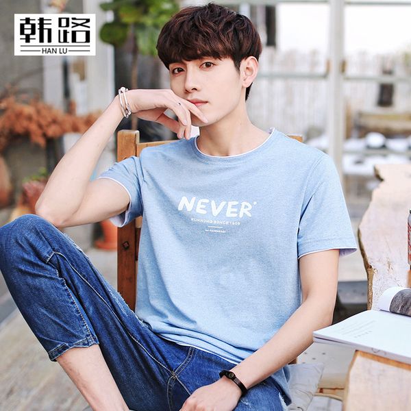 

2020 летний мужской пуловер с круглым вырезом футболки печать поддельные две рубашки с короткими рукавами сострадательный, White;black