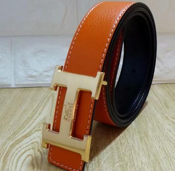 

2019l new fashion mens business luxury belt designer belt smooth buckle genuine leather belts for men brand designer ing, Black;brown