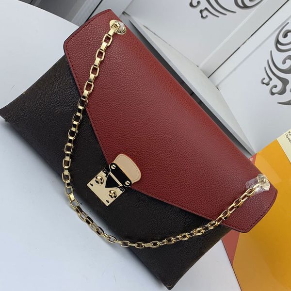 

женщины crossbody сумки женские сумки lady бумажник способа высокого качества из натуральной кожи золотая цепь сумка старый цветок письмо