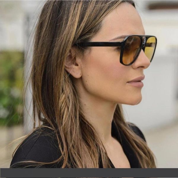 

marc sunglasses mirror plastic sunglasses brand designer women pilot men 2018new shades fashion eyewear yellow, White;black