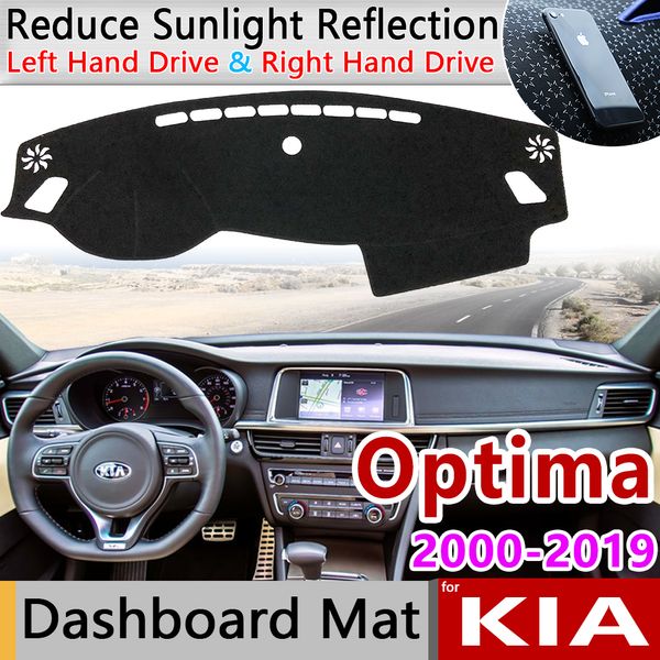 

for kia optima ms tf jf 2000~2019 k5 anti-slip mat dashboard cover pad sunshade dashmat carpet accessories rug 2012 2015 2016