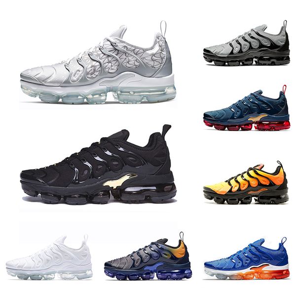 

tn plus men women running shoes triple white black gold grape hyper blue orange mens sneakers sports size 36-47 wholesale