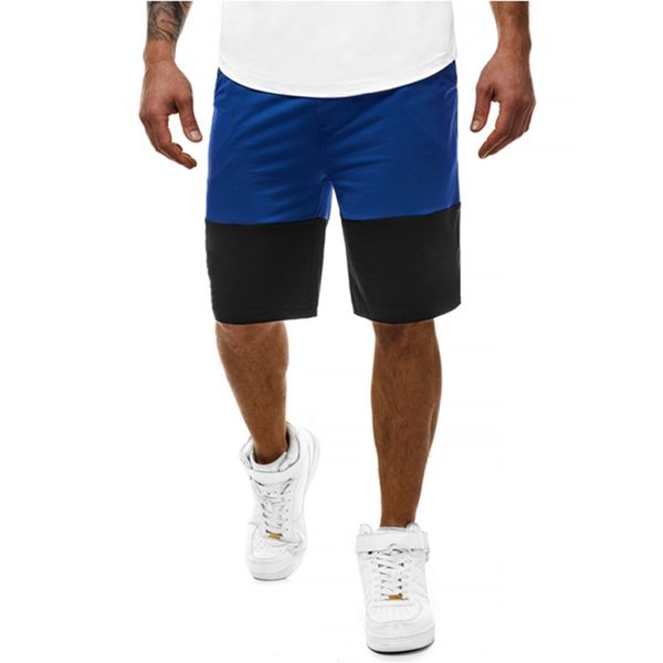 

comfortable summer new men casual sports hip hop slim color matching jogging five points shorts m-3xl, White;black