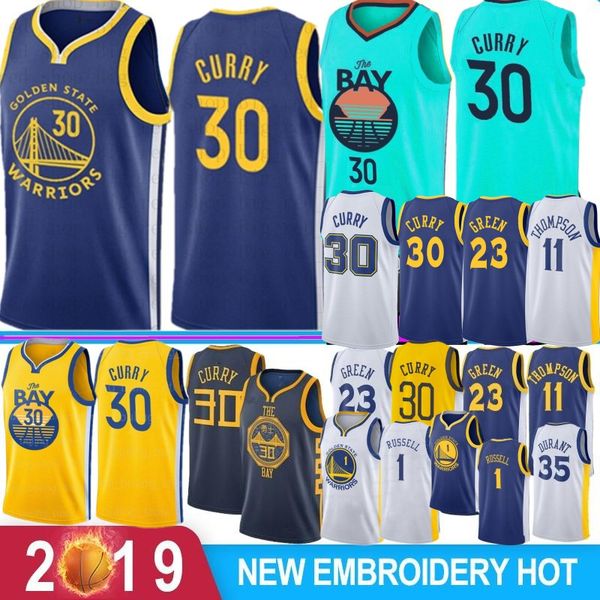 

ncaa stephen 30 curry retro kevin 35 durant basketball jerseys 1 russell draymond 23 green klay 11 thompson andre 9 lguodala 2020, Black;red