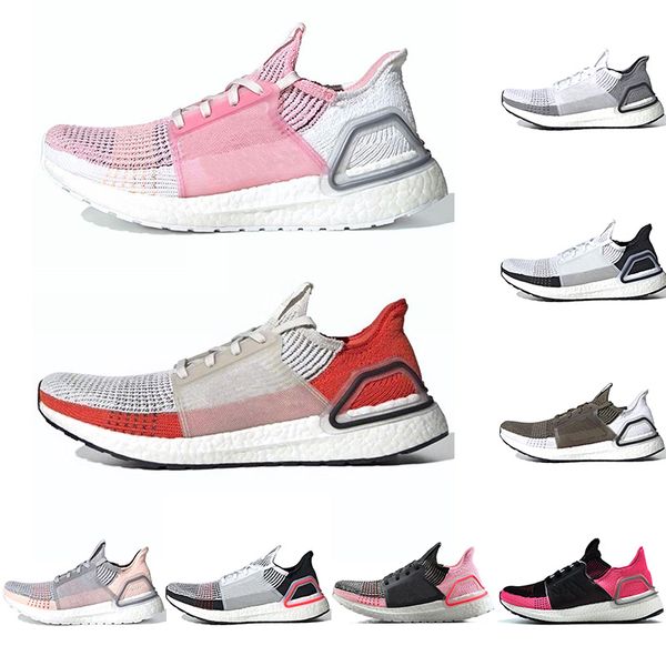 

2019 Ultra Boost 19 Running Shoes Men Women Laser Red Core Black Oreo Ultraboost 5.0 Mens Trainers Designer Sports Sneakers Size 36-47