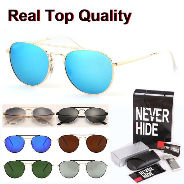 

высокое качество 3589 марка солнцезащитных очков мужчины женщины вождения вс очки goggle стекло с оригинальной коробке, пакеты, аксессуары, White;black