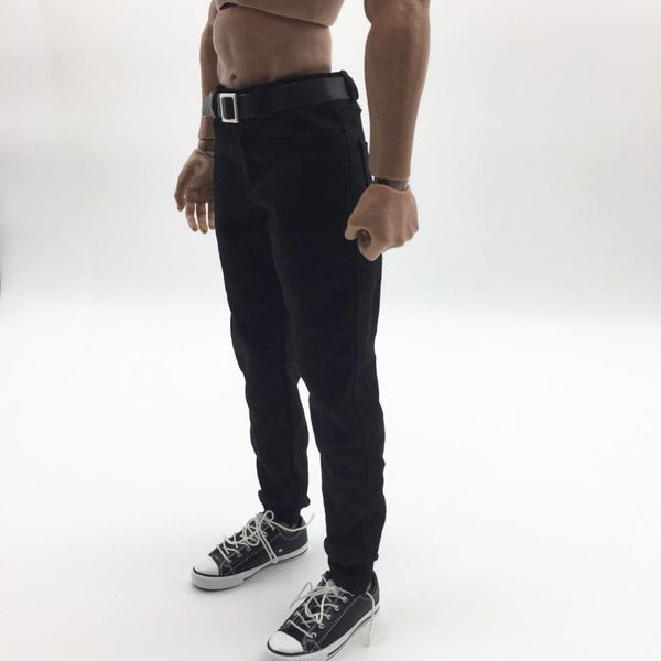 

1/6 scale men's black pants clothes for 12'' male action figure accessories