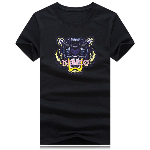 

summer designer t shirts for men tiger head letter embroidery t shirt mens clothing brand short sleeve tshirt women, White